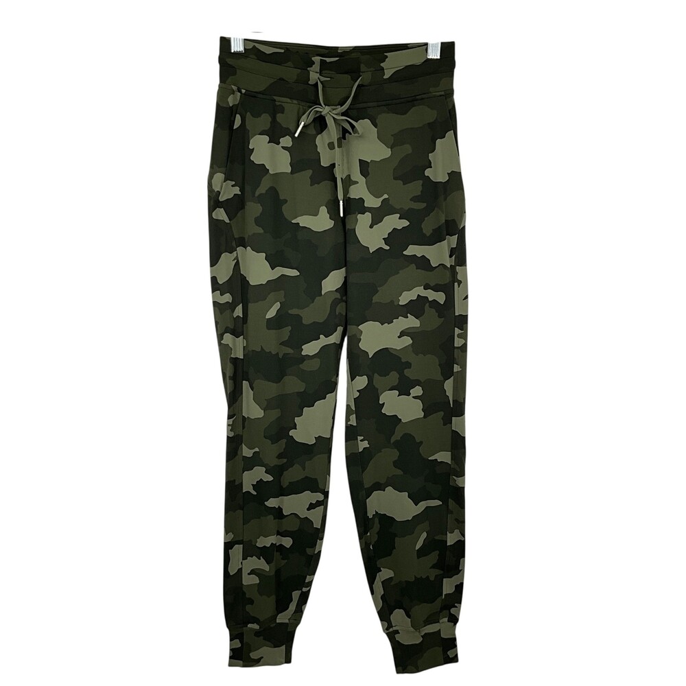 Lululemon Ready to Rulu High Rise Jogger Pants Womens 4 Green Heritage Camo
